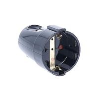 AS Schwabe 45012 Koppeling met randaarde Kunststof 230 V Zwart IP20 - thumbnail