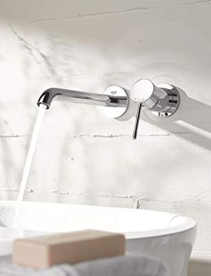 Grohe Wastafelkraan Essence Inbouwkraan 18.3 cm Hard Graphite Geborsteld - thumbnail