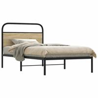 Bedframe zonder matras bewerkt hout sonoma eikenkleur 107x203cm - thumbnail