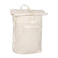New Rebels New York Ribbi Rolltop Rugzak 17-21L Schooltas & Werktas Ribstof Laptop Rugtas 15.6 inch Beige - thumbnail