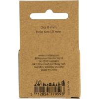 Creativ Company Waskralen, d 6 mm, gatgrootte 1,9 mm, parelmoer, 65 stuk/ 1 doos - thumbnail