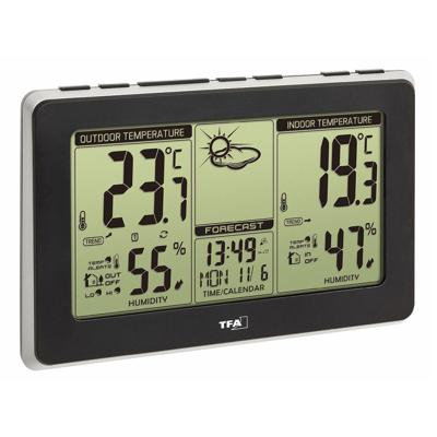 TFA Dostmann Mondo 35.1151.01 Draadloos weerstation Verwachting voor 1 dag Aantal sensoren max.: 3 TFA Dostmann Mondo 35.1151.01 Draadloos weerstation Verwachting voor 1 dag Aantal sensoren max.: 3