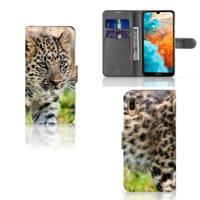 Huawei Y6 (2019) | Telefoonhoesje | Met pasjeshouder | Baby Luipaard - thumbnail