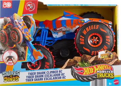 Hot Wheels - Monstertrucks - Op batterijen werkend Tiger Shark-klimvoertuig - Hot Wheels - JFR39