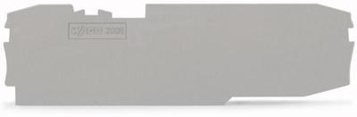 WAGO 2006-8691 Afsluit- en scheidingsplaat Grijs 48 stuk(s)