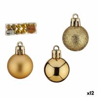 Set kerstballen Gouden PVC Ø 3 cm (12 Stuks) - thumbnail