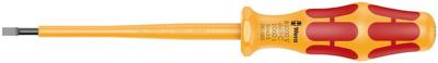 Wera 1060 i VDE-geïsoleerde Kraftform sleuf-schroevendraaier, 0.6 x 3.5 x 100 mm - 05051582001