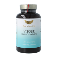 Liever Gezond Omega 3 visolie strong met vitamine E 90 Vegetarische capsules - thumbnail