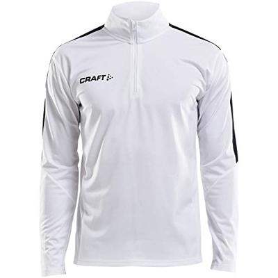 Craft 1905611 Progress Halfzip Tee LS M - White/Black - M