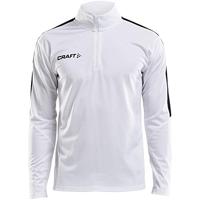 Craft 1905611 Progress Halfzip Tee LS M - White/Black - M - thumbnail