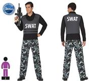 Kostuums voor Volwassenen S.W.A.T. Politie - Maat: XXL - Maat: XXL - thumbnail