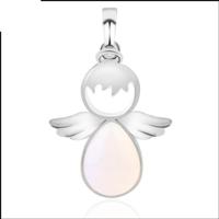 Vrouwen engel vleugels Hangers natuursteen Crystal Necklaces(Opal) - thumbnail