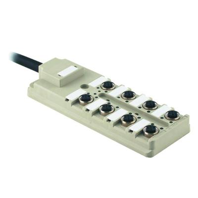 Weidmüller SAI-8-F 4P PUR 10M 9456760000 Passieve sensor/actorbox M12-verdeler met metalen schroefdraad 1 stuk(s) Piece Weidmüller SAI-8-F 4P PUR 10M 9456760000 Passieve sensor/actorbox M12-verdeler met metalen schroefdraad 1 stuk(s) Piece