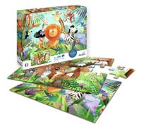 2 Puzzels - SENTOSFEER - 24 stukjes - Wilde dieren - Observatie - Geheugen - Logica - Vanaf 3 jaar - thumbnail