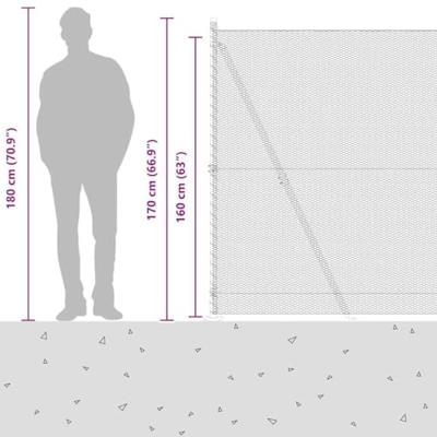 VidaXL Afrasteringspaal groen 10 x 1,6 m (13 mm gaas) staal en pvc VidaXL Afrasteringspaal groen 10 x 1,6 m (13 mm gaas) staal en pvc