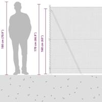 VidaXL Afrasteringspaal zilver 10 x 1,6 m (13 mm gaas) staal - thumbnail