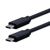 ROLINE USB3.2 Gen2x2 Kabel, C–C, ST/ST, 20Gbit/s, 240W, schwarz, 1,5 m - thumbnail