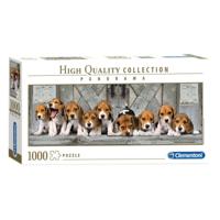 Clementoni panorama puzzel beagles, 1000st. - thumbnail