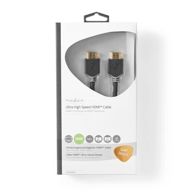 Nedis CVBW35000BK10 Ultra High Speed Hdmi™-kabel Hdmi™-connector - Hdmi™-connector 1,00 M Antraciet Nedis CVBW35000BK10 Ultra High Speed Hdmi™-kabel Hdmi™-connector - Hdmi™-connector 1,00 M Antraciet