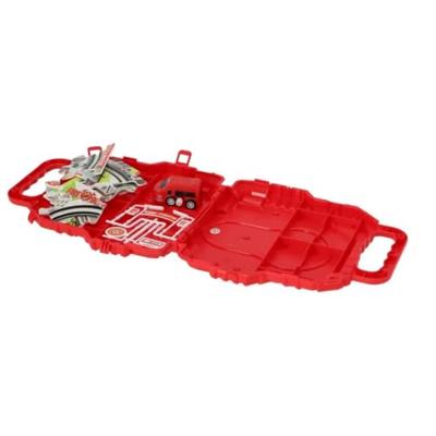 Toi-Toys raceset in koffer verschillende kleuren