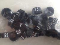 MB zwart/wit 23 voor op kledinghanger - thumbnail