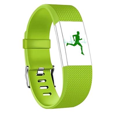 Vierkante patroon verstelbare sport polsband voor FITBIT charge 2 (groen)