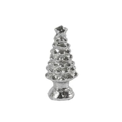 Countryfield beeld kerstboom celine s zilverkleurig 10 cm | 18 stuks