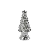 Countryfield beeld kerstboom celine s zilverkleurig 10 cm | 18 stuks - thumbnail