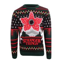 Stranger Things Sweatshirt Christmas Jumper Demogorgon Size L - thumbnail