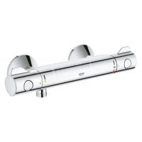 GROHE Grohtherm 800 douchekraan thermostatisch met koppelingen EcoJoy en volumegreep met ecobutton chroom 34558000 - thumbnail