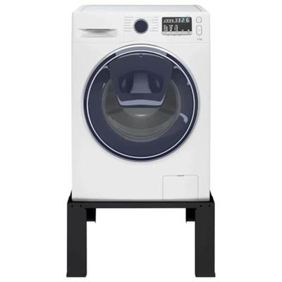 VidaXL Wasmachine pedestal zwart 64 x 55 x 32,5 cm staal