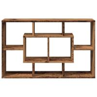 Wandschap 85x16x52,5 cm bewerkt hout oud houtkleurig - thumbnail