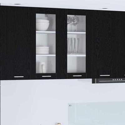 Hangkast Riga Zwart Eiken 40 x 31 x 80 cm Bewerkt hout Hangkast Riga Zwart Eiken 40 x 31 x 80 cm Bewerkt hout