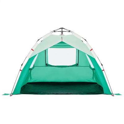 strandtent 3-persoons waterdicht snelontgrendeling zeegroen