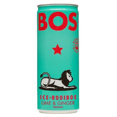 Bos Rooibos Ice Tea Lime & Ginger Blikje
