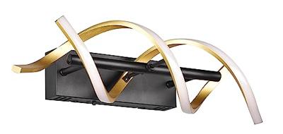 Trio Design wandlampSequence zwart met goud - 241810208