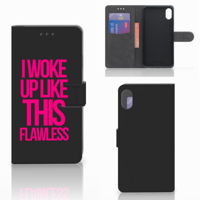 Apple iPhone Xs Max Hoesje met naam Woke Up - Origineel Cadeau Zelf Maken - thumbnail