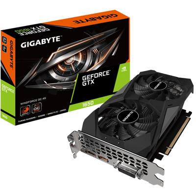 GeForce GTX 1650 D6 WindForce OC 4G - Grafische kaart - GTX 1650 - 4GB GDDR6 - PCIe 3.0 x16 - DVI-D, HDMI, DisplayPort GeForce GTX 1650 D6 WindForce OC 4G - Grafische kaart - GTX 1650 - 4GB GDDR6 - PCIe 3.0 x16 - DVI-D, HDMI, DisplayPort