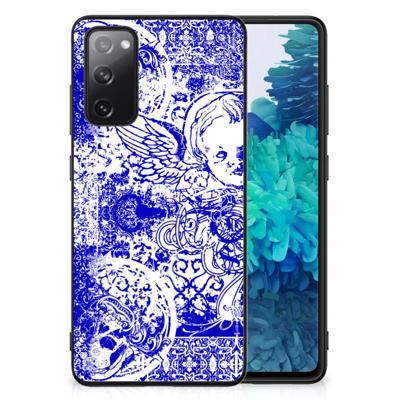 Telefoonhoesje Samsung Galaxy S20 FE Angel Skull Blauw