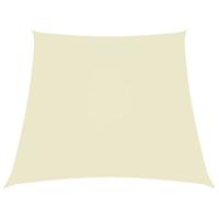 VidaXL Zonnezeil trapezium 3/5x4 m oxford stof crèmekleurig - thumbnail