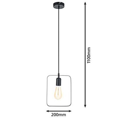 Eglo HanglampBedington Square zwart - 49776