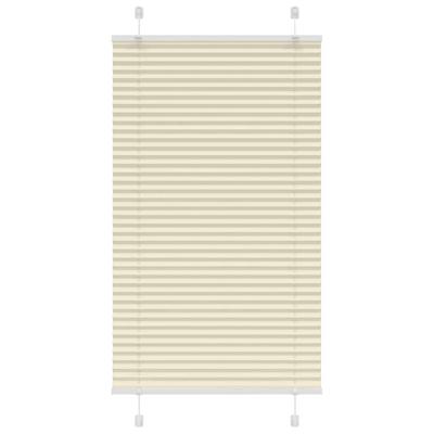 VidaXL Plissé rolgordijn 80x150 cm stofbreedte 79,4 cm polyester crème VidaXL Plissé rolgordijn 80x150 cm stofbreedte 79,4 cm polyester crème