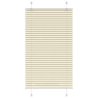 VidaXL Plissé rolgordijn 80x150 cm stofbreedte 79,4 cm polyester crème - thumbnail