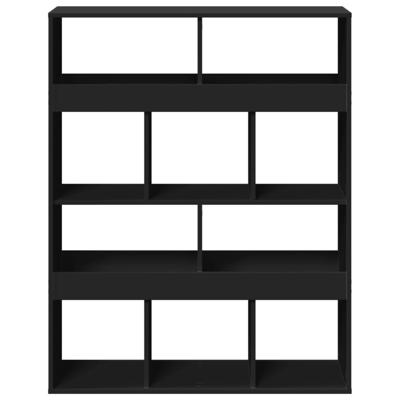 Kamerscherm 100x33x125,5 cm bewerkt hout zwart