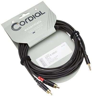 Cordial CFY 6 WCC Rean verloopkabel 2x RCA naar mini-jack 6m Cordial CFY 6 WCC Rean verloopkabel 2x RCA naar mini-jack 6m