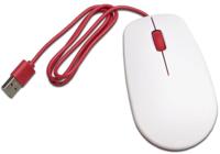 Raspberry Pi® Mouse Muis USB Optisch Wit, Rood 3 Toetsen USB-aansluiting - thumbnail