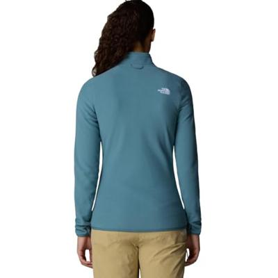 The North Face 100 Glacier 1/4 Zip Fleece Dames Stormy Blue L