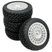 Absima 1:10 Rallywagen, Toerwagen Rally Street Complete wielen Rally, Street Wit 4 stuk(s) - thumbnail