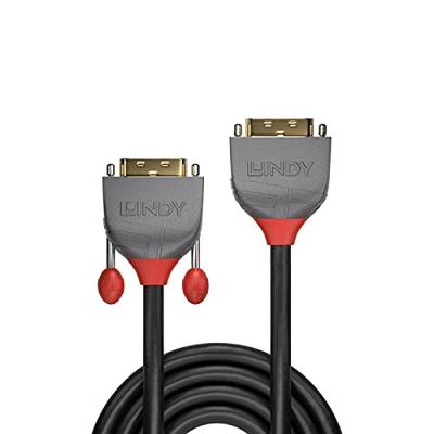 LINDY 36230 0.5m DVI-D Dual Link verlenging, antraciet Line antraciet
