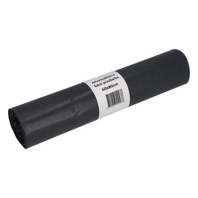 Afvalzak cleaninq 60x80cm recycled t50 60l grijs | 20 stuks